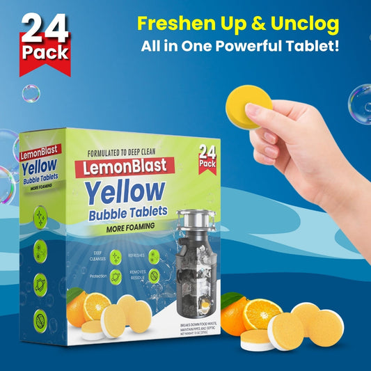 LemonBlast Yellow Bubble Tablets (24 Pc)