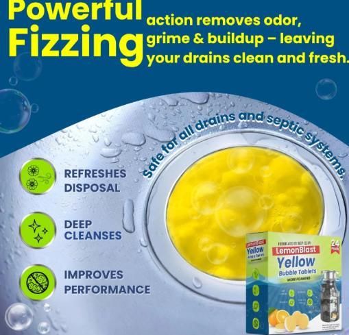 LemonBlast Yellow Bubble Tablets (24 Pc)